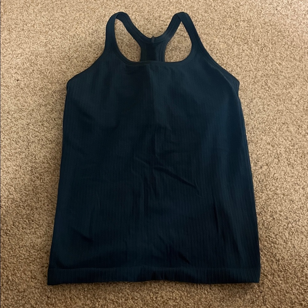 Women's Navy Blue Racerback Tank Top